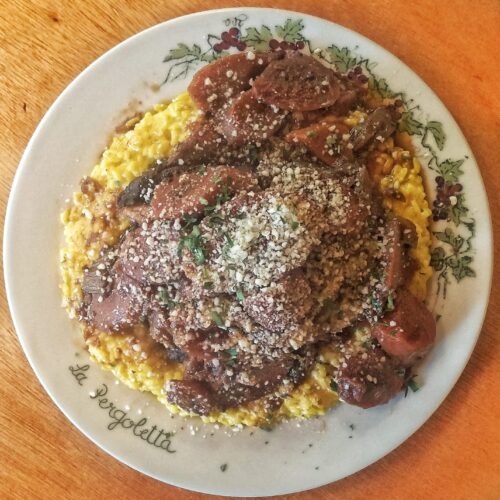 Osso Buco alla Milanese: cow shank with Saffron Risotto